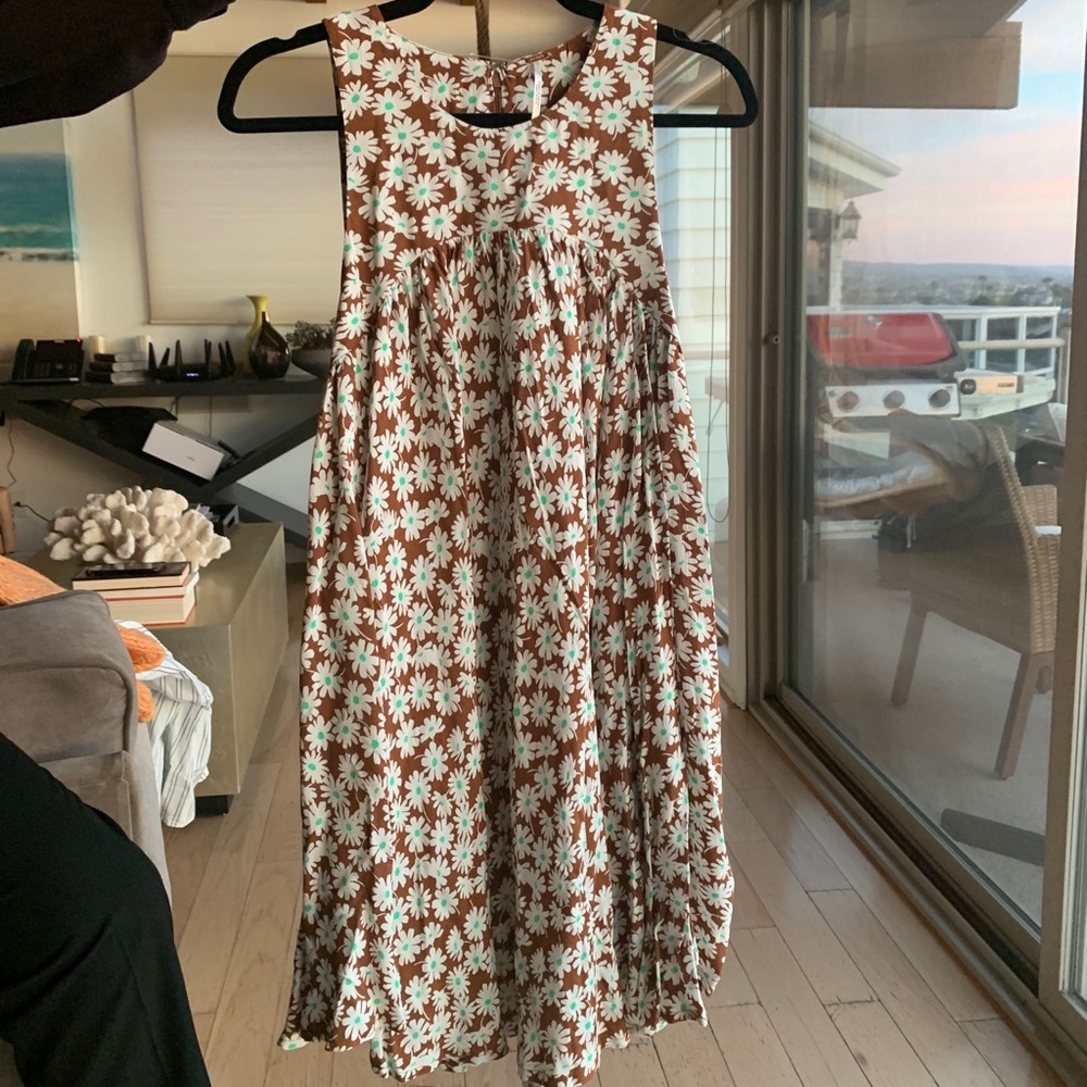 free people electric daisy mini dress